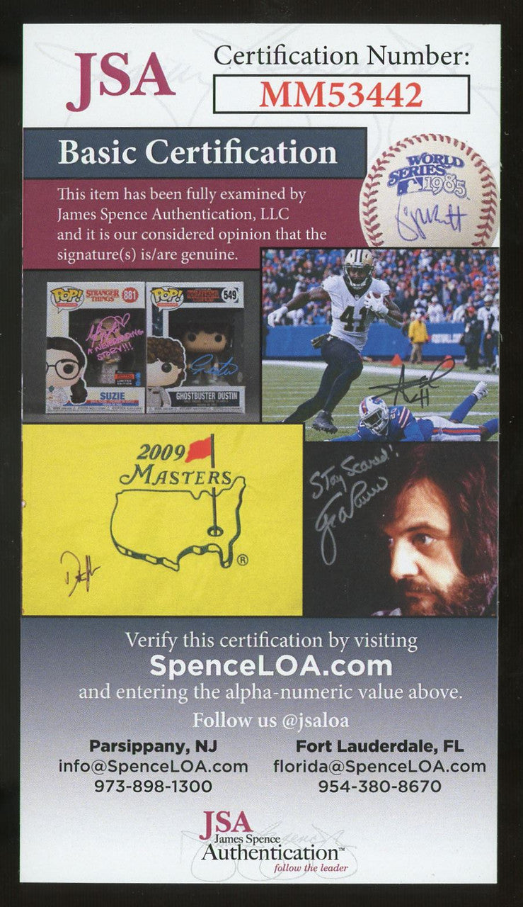 Ernie Harwell Signed Autographed Public Library Program JSA