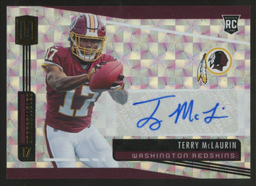 2019 Panini Unparalleled Terry McLaurin RC Hyper Auto /25 #258