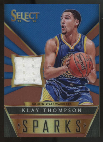2014-15 Panini Select Klay Thompson Sparks Patch Copper /49 #3