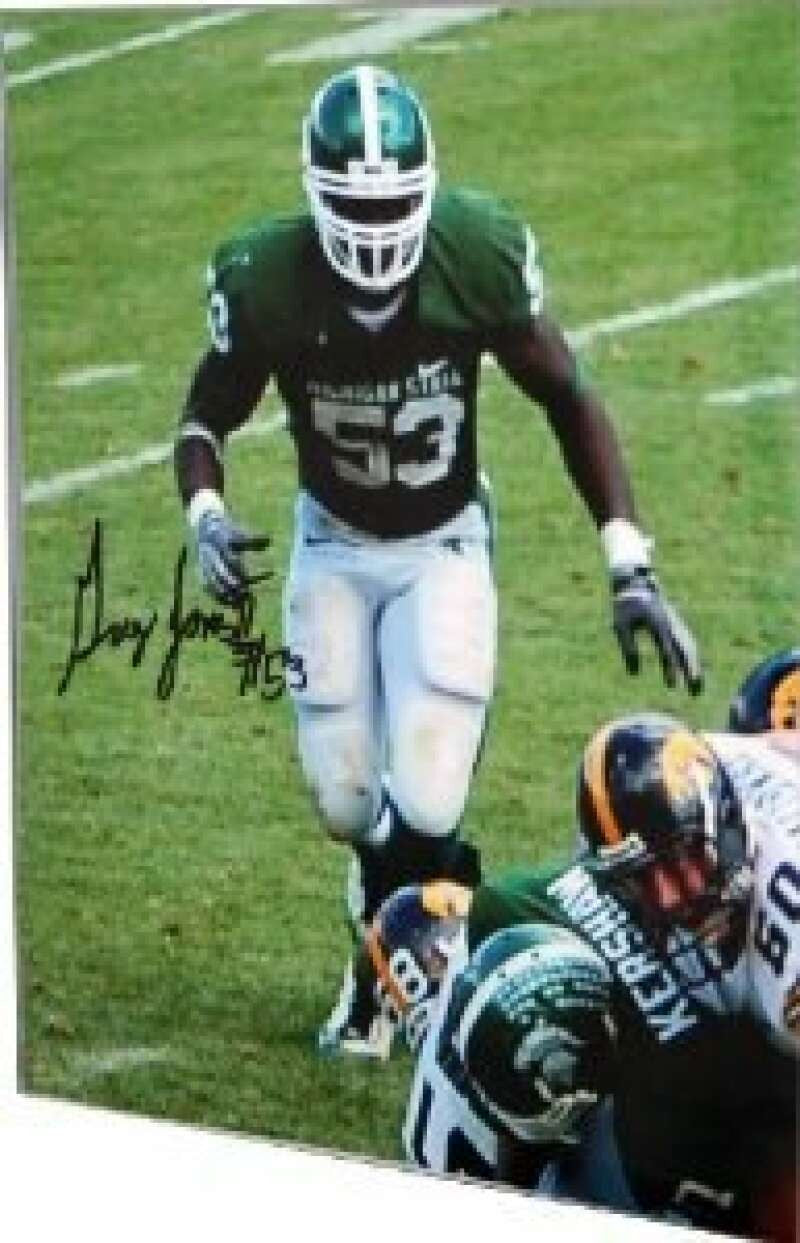 NCAA Michigan State Spartans Greg Jones Autographed Photo 8X10