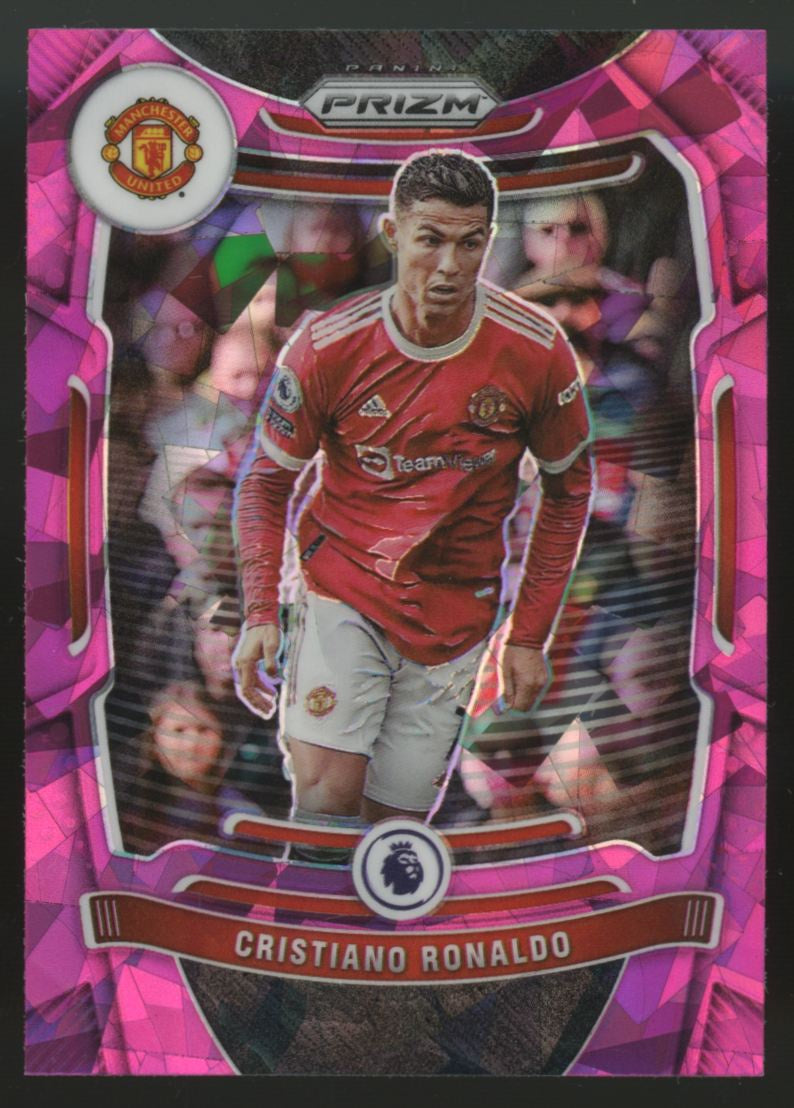 2021-22 Prizm Premier League Soccer Cristiano Ronaldo Pink Ice #283
