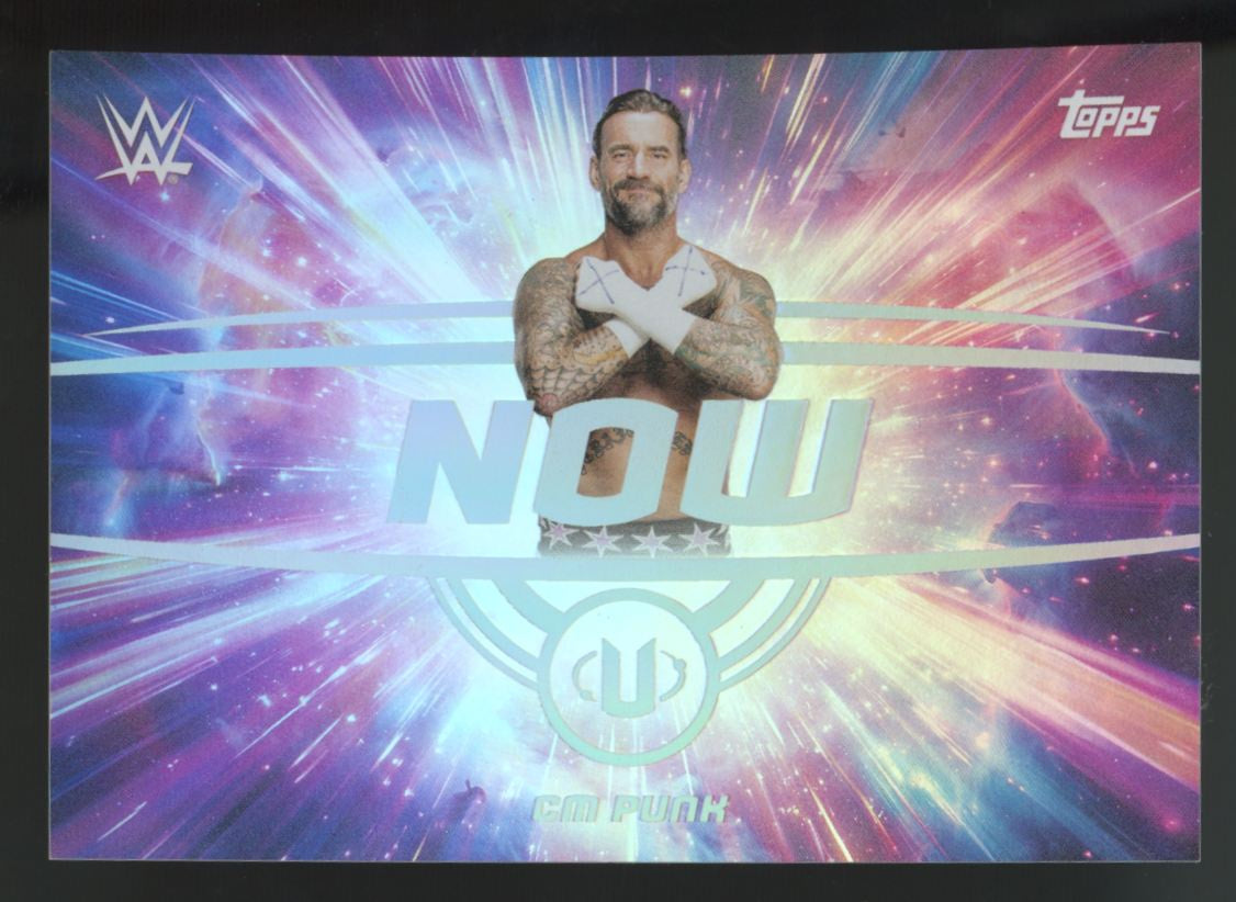 2025 Topps WWE Universe CM Punk Now Refractor SSP #WNO-16