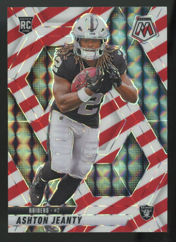 2025 Panini Mosaic Ashton Jeanty RC Red & White Stripe #345