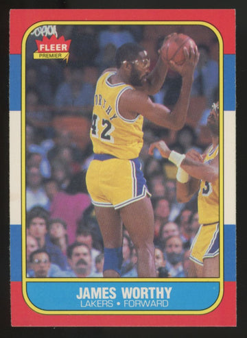 1986-87 Fleer James Worthy RC #131 NM