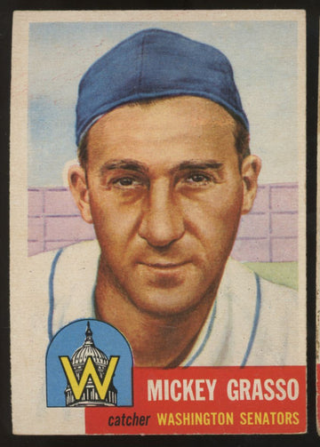 1953 Topps Mickey Grasso #148 VG - VG/EX