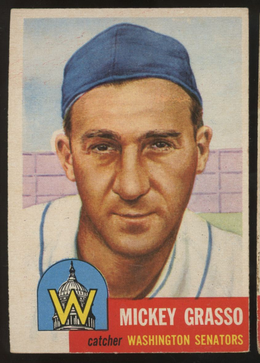 1953 Topps Mickey Grasso #148 VG - VG/EX