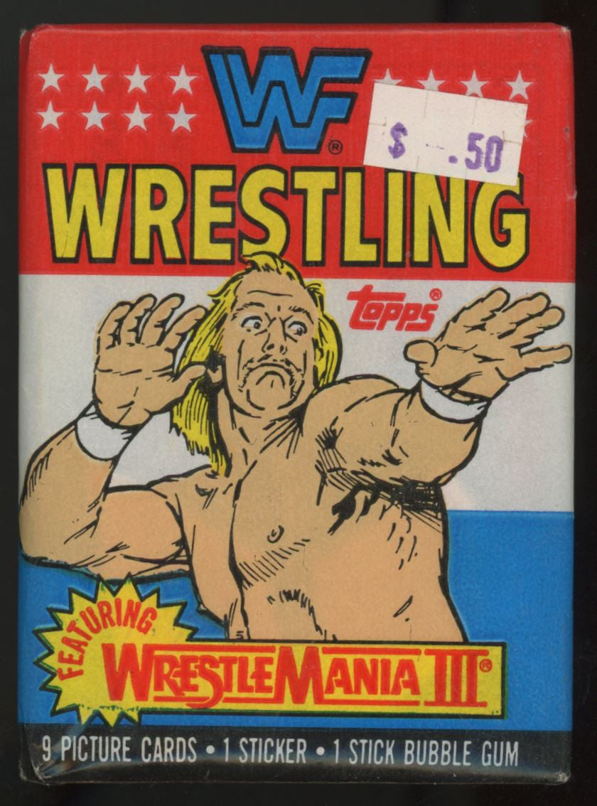 1987 Topps WWF Wrestling Sealed Wax Pack