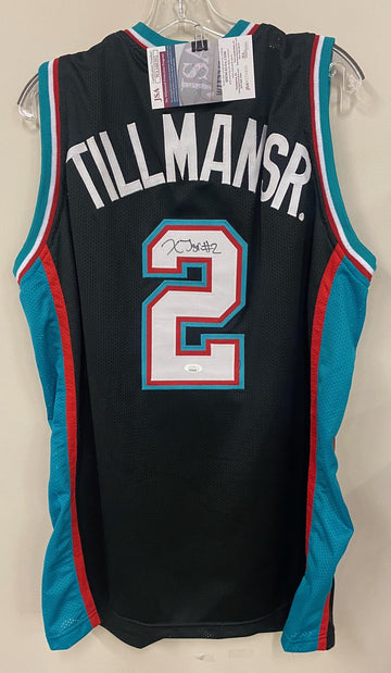 Xavier Tillman Signed Black Grizzlies Jersey JSA Witnessed