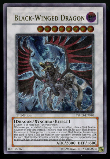 Yugioh Black-Winged Dragon 1st Edition Ultra Rare #TSHD-EN040