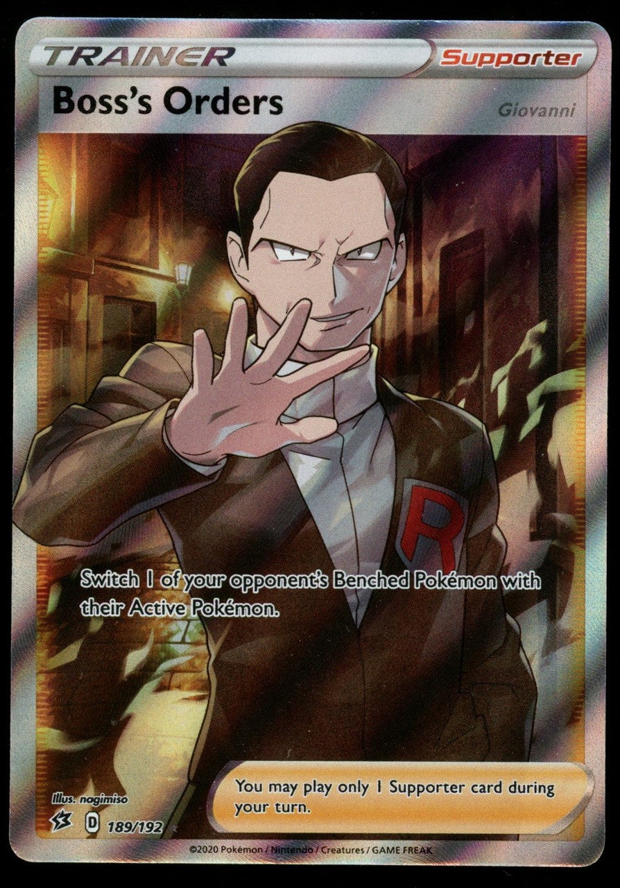 Pokemon Boss's Orders Rebel Clash Full Art #189/192