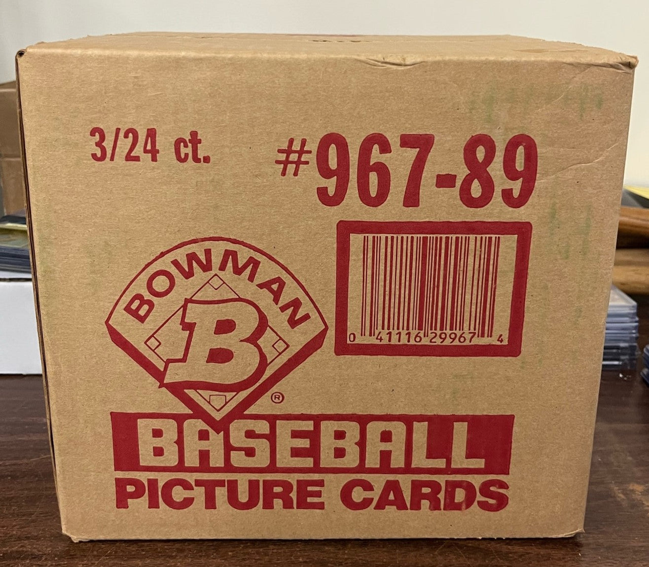 1989 Bowman Baseball Rack Pack 3 Box Sealed Case