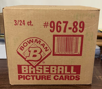 1989 Bowman Baseball Rack Pack 3 Box Sealed Case