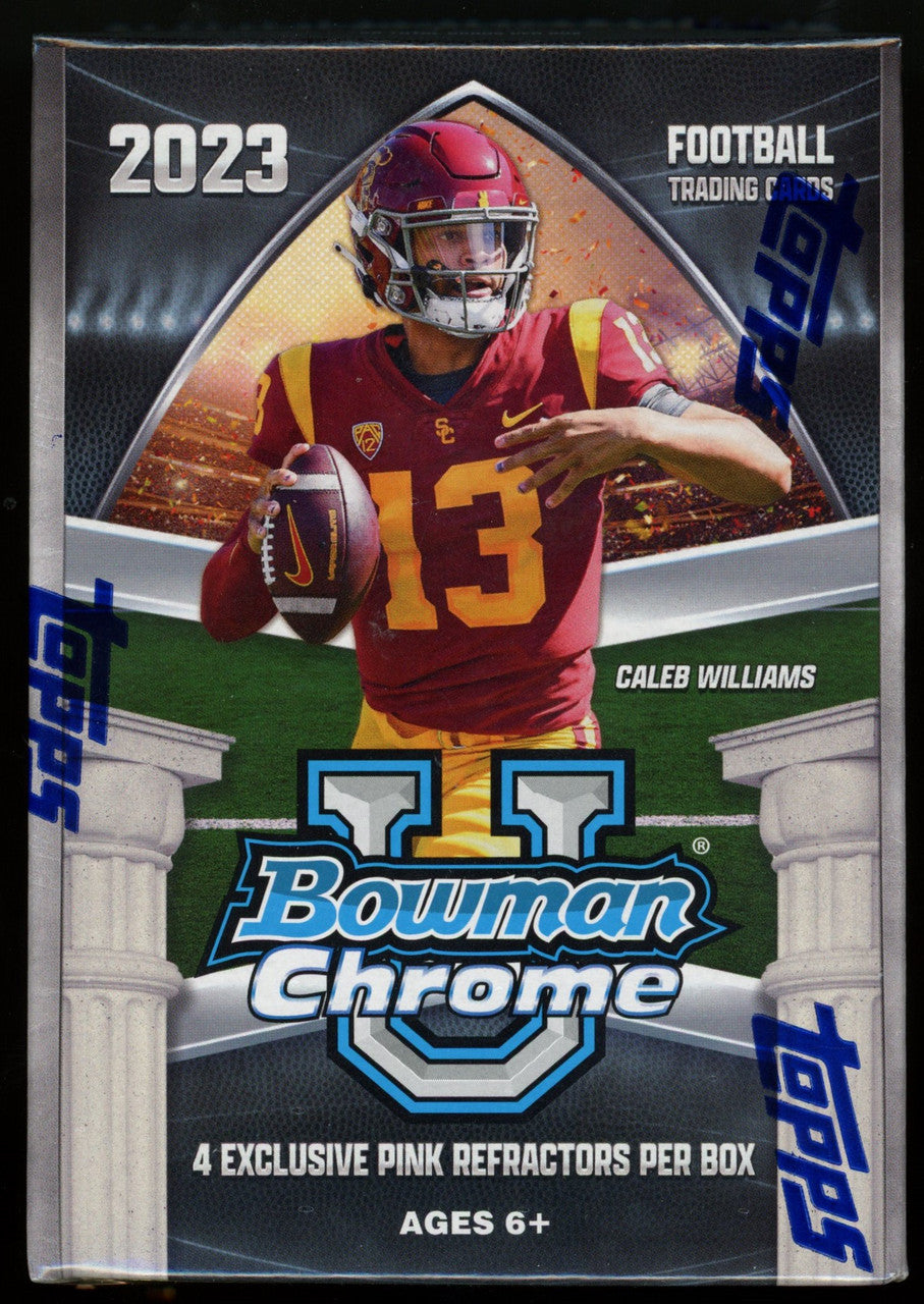 2023 Bowman University Chrome Football Blaster Box