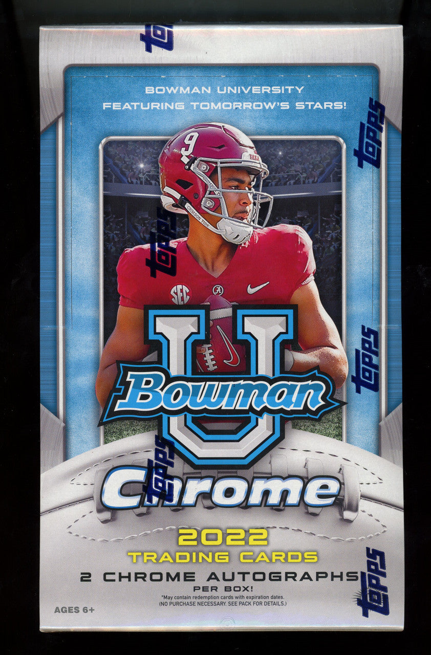 2022 Bowman Chrome University Football Hobby Box