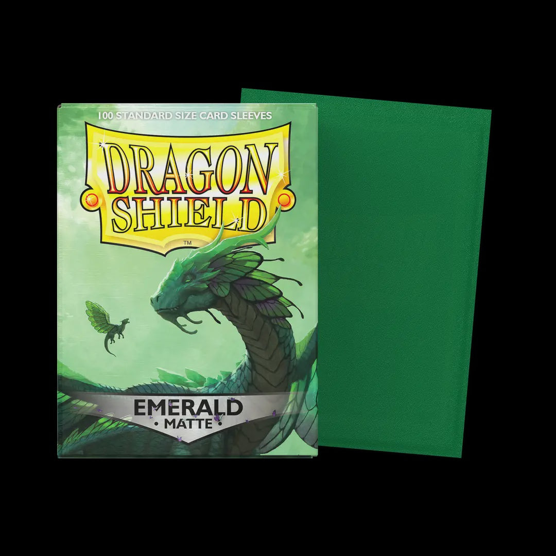 Dragon Shield: Standard Matte Card Sleeves 100ct - Emerald