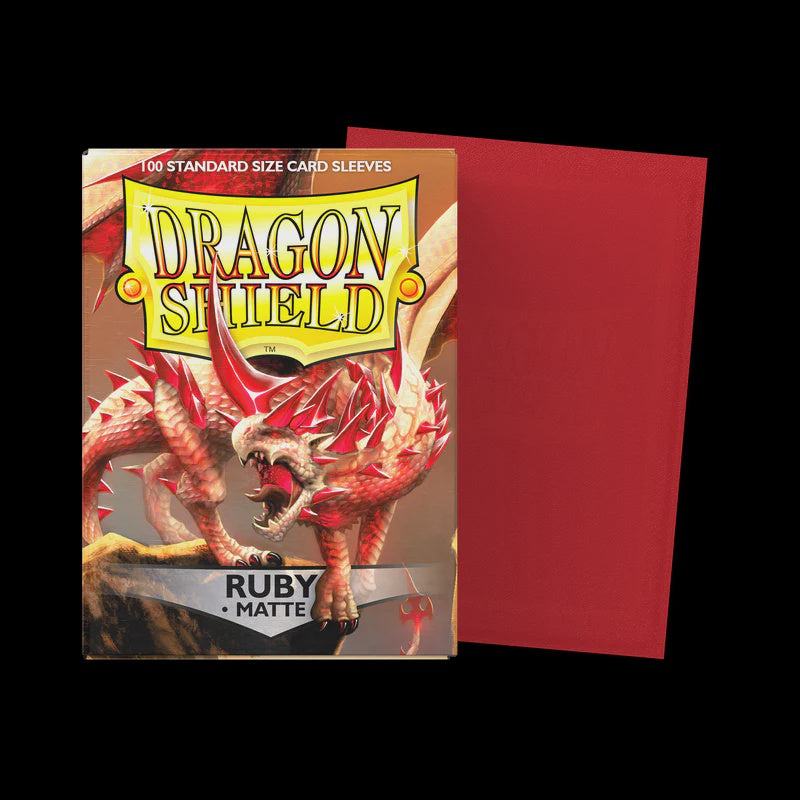 Dragon Shield: Standard Matte Card Sleeves 100ct - Ruby
