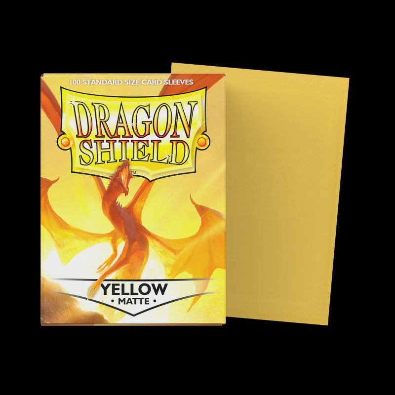 Dragon Shield: Standard Matte Card Sleeves 100ct - Yellow