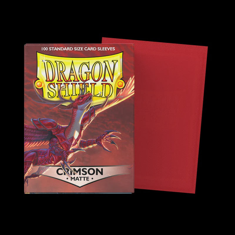 Dragon Shield: Standard Matte Card Sleeves 100ct - Crimson