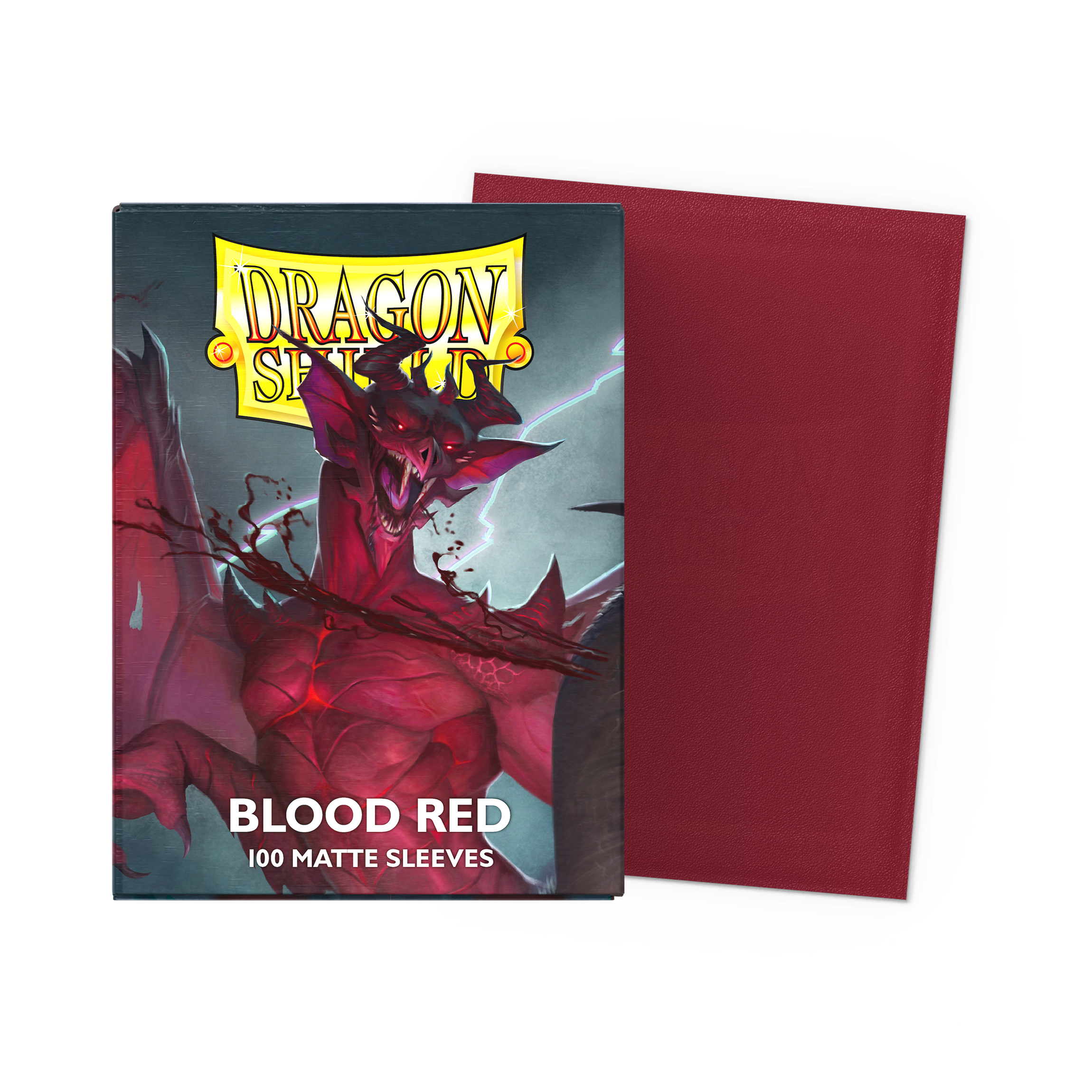 Dragon Shield: Standard Matte Card Sleeves 100ct - Blood Red