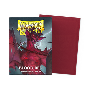 Dragon Shield: Standard Matte Card Sleeves 100ct - Blood Red