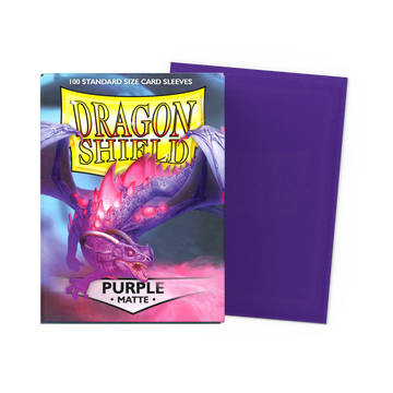 Dragon Shield: Standard Matte Card Sleeves 100ct - Purple