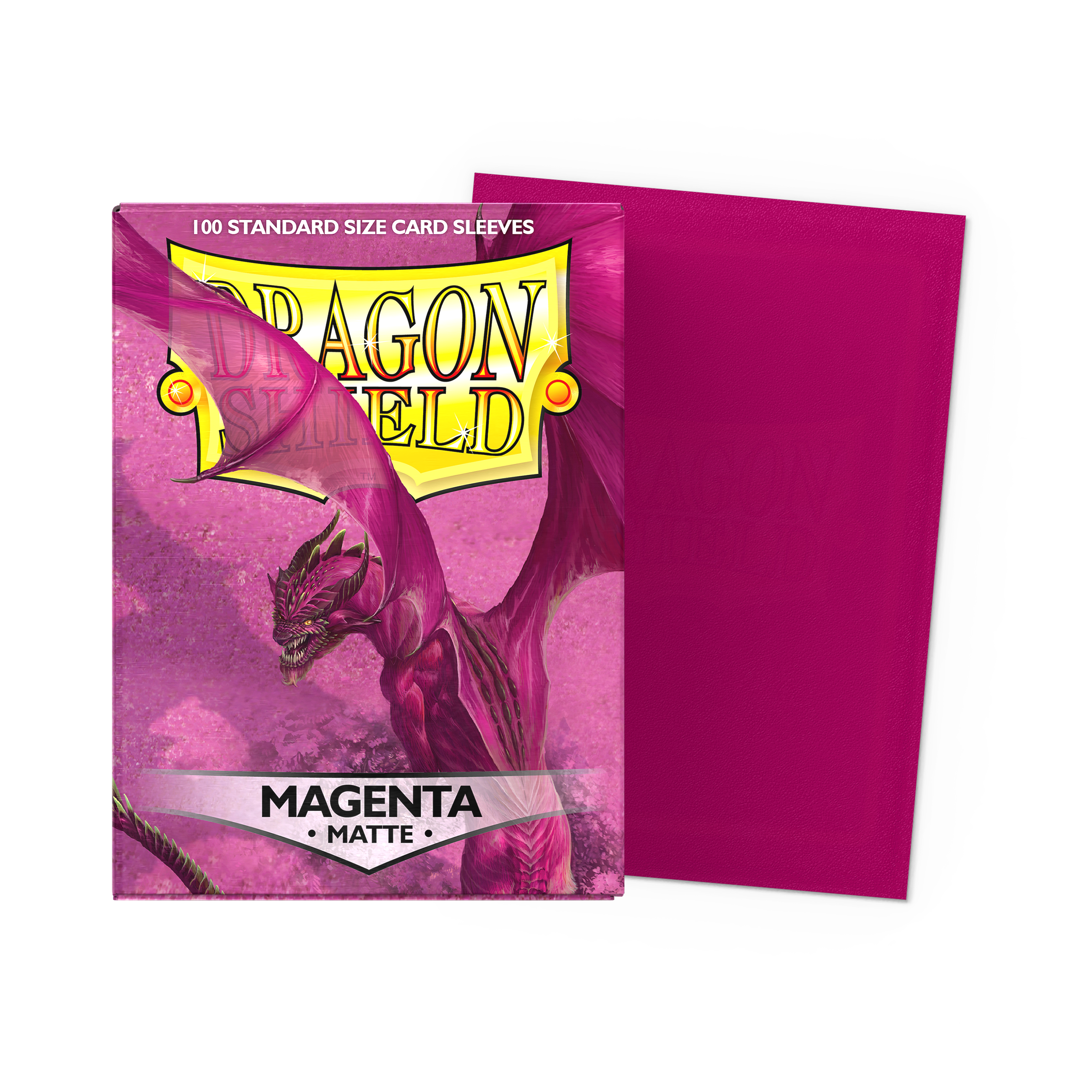 Dragon Shield: Standard Matte Card Sleeves 100ct - Magenta