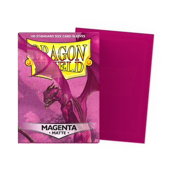 Dragon Shield: Standard Matte Card Sleeves 100ct - Magenta