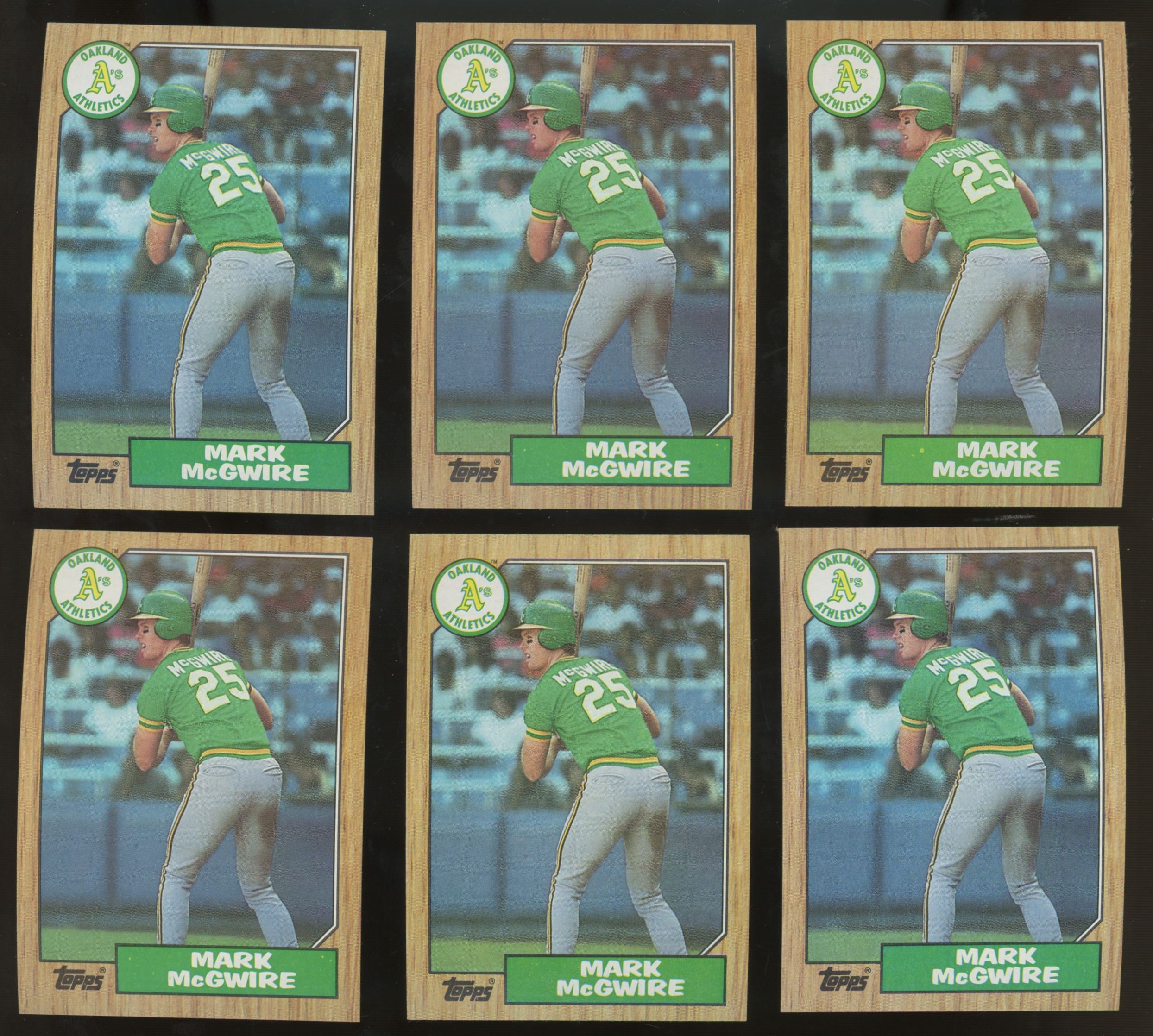 1987 Topps Mark McGwire RC #366 (Lot Of 29)