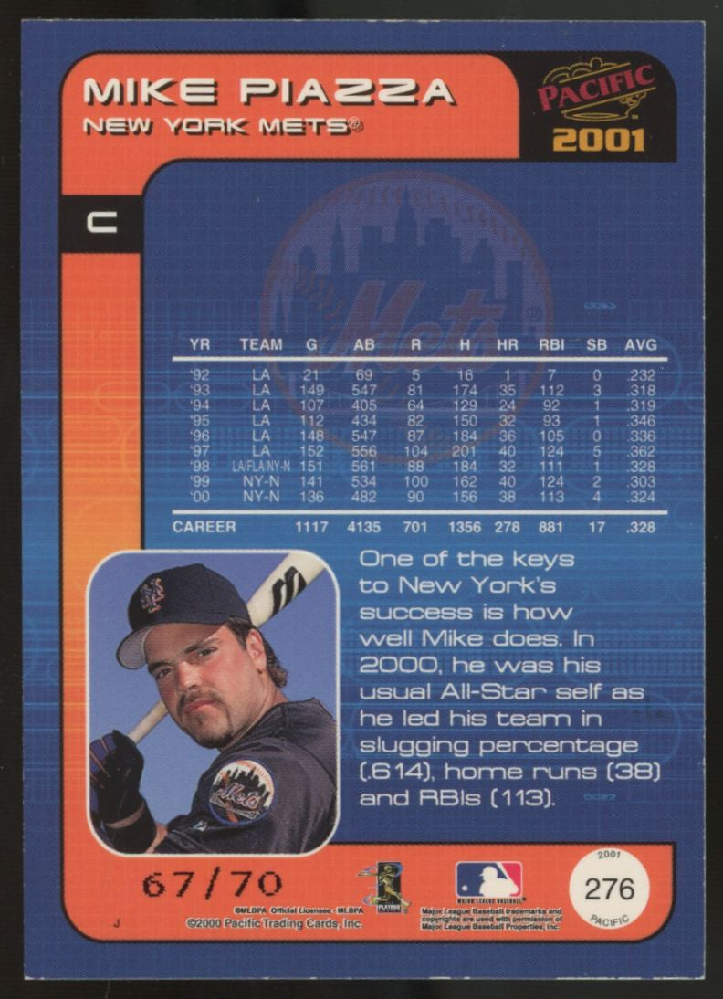 2001 Pacific Mike Piazza Hobby LTD /70 #276