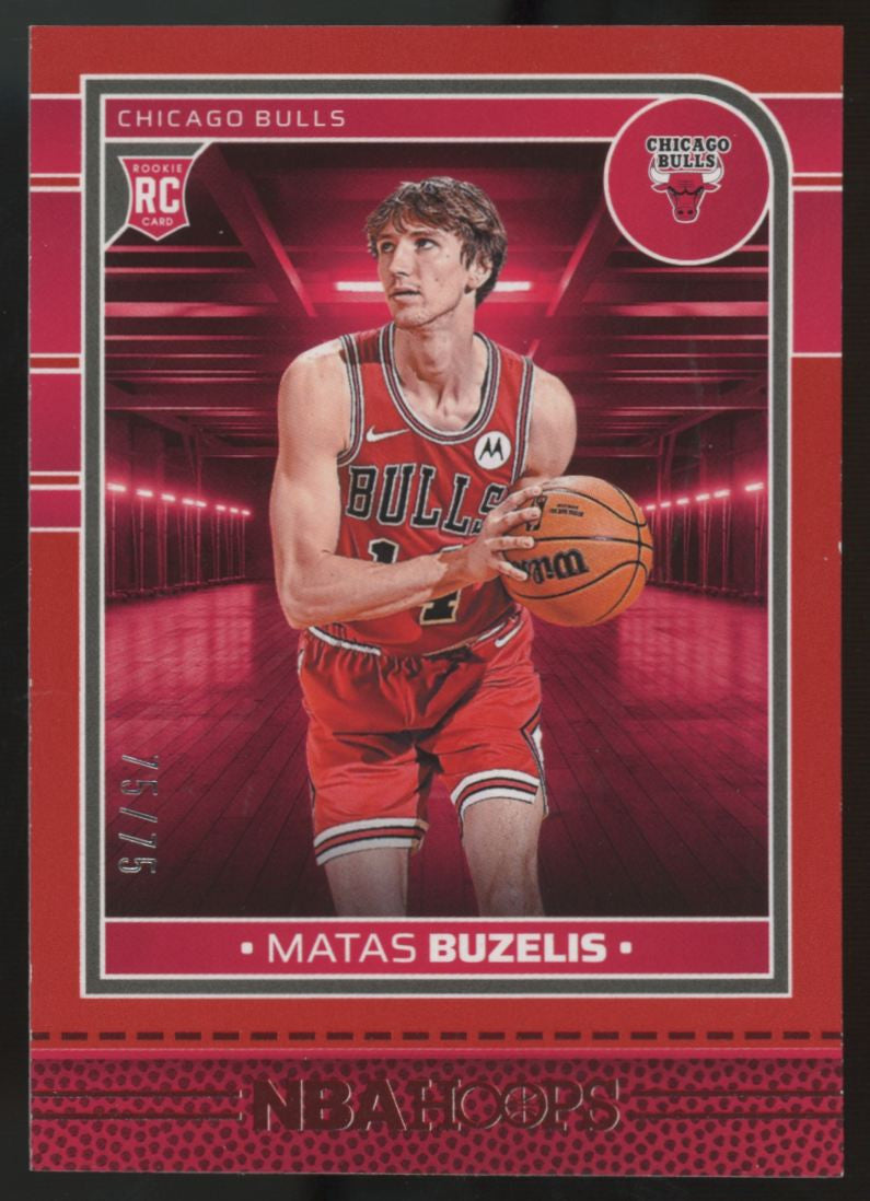 2024-25 Panini Hoops Matas Buzelis RC Red /75 #241