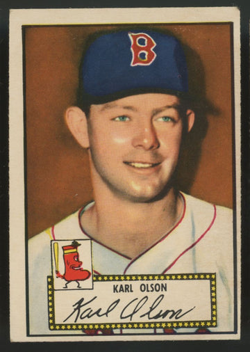 1952 Topps Karl Olson RC #72 VG