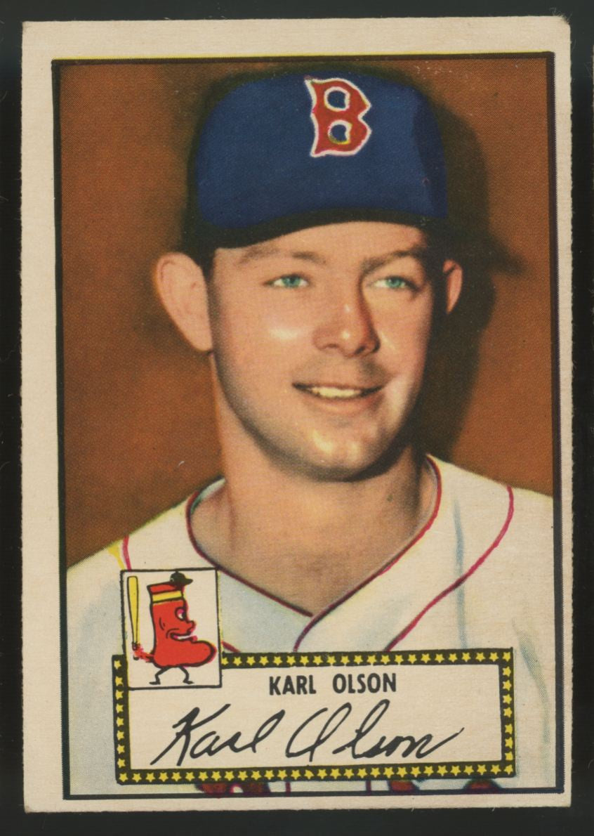 1952 Topps Karl Olson RC #72 VG