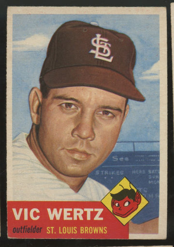1953 Topps Vic Wetz #142 EX