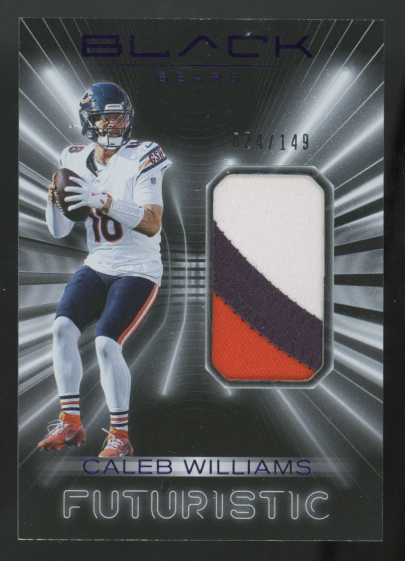 2025 Panini Black Caleb Williams Royal Futuristic Patch /149 #FUT-CWS