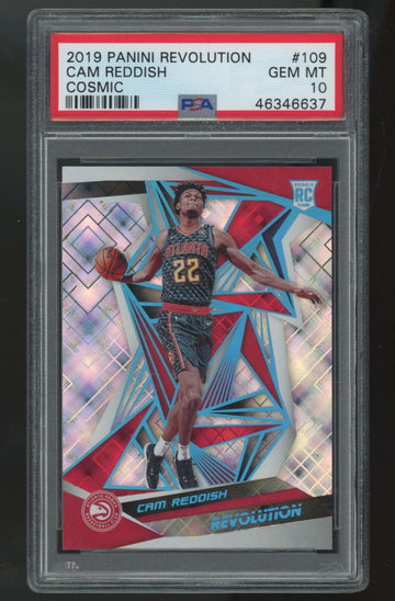 2019-20 Panini Revolution Cam Reddish RC Cosmic /100 #109 PSA 10