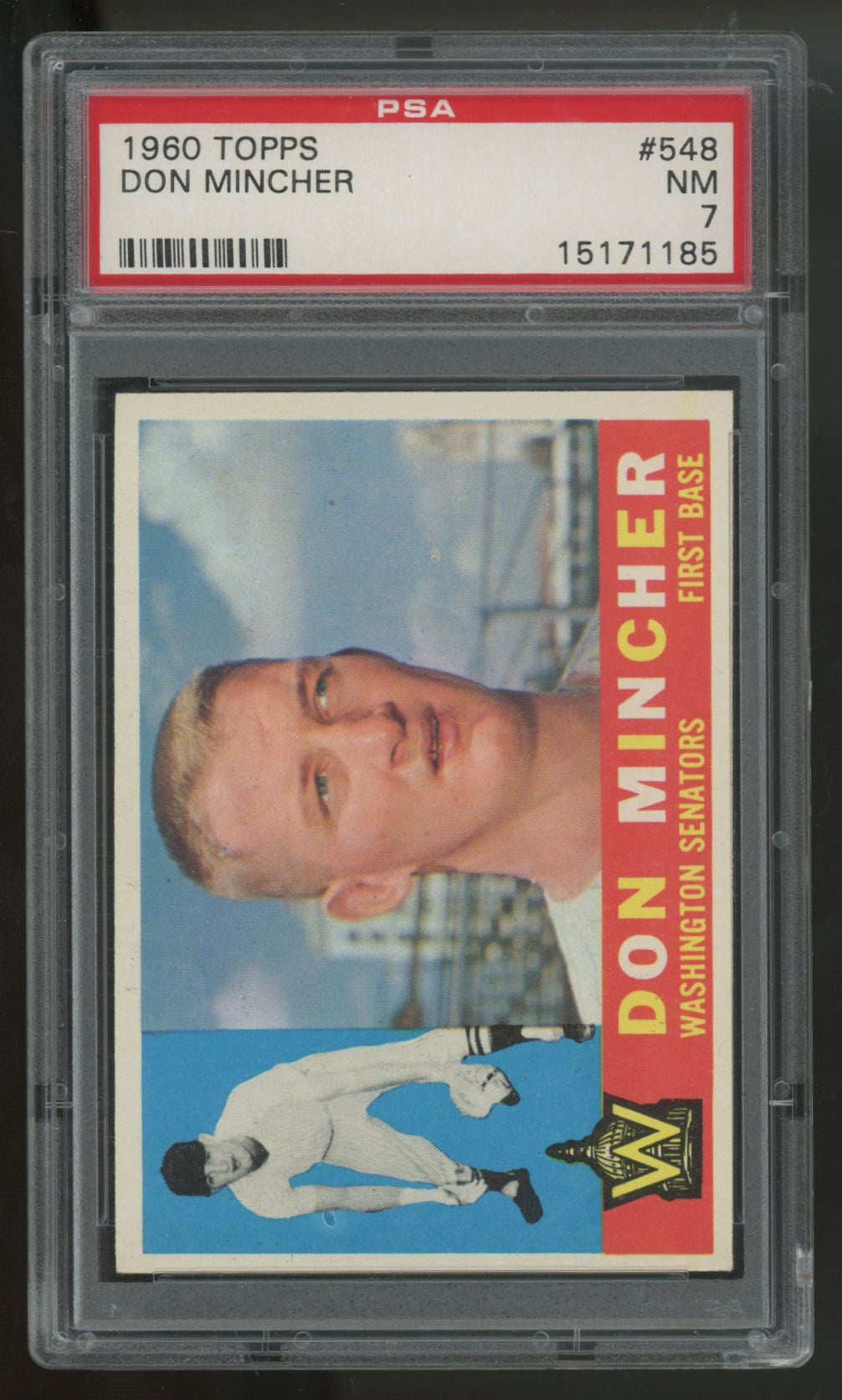 1960 Topps Don Mincher #548 PSA 7