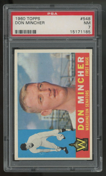 1960 Topps Don Mincher #548 PSA 7
