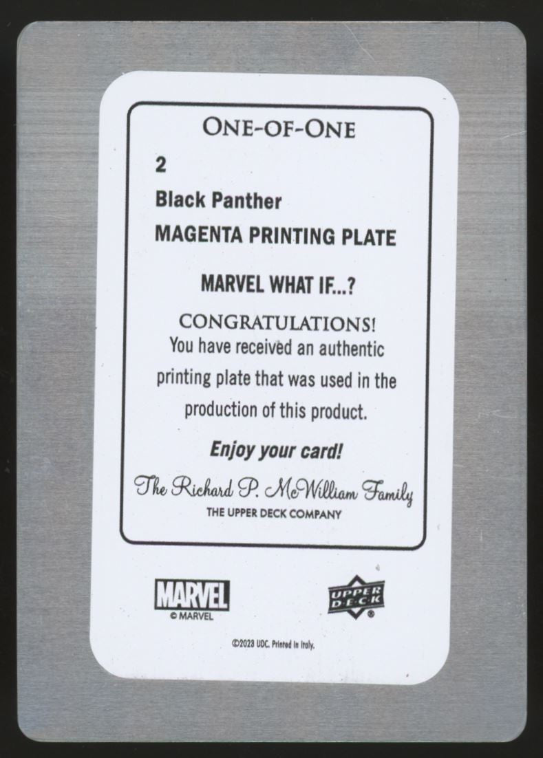 2023 Marvel What If...? Black Panther Magenta Printing Plate 1/1 #2