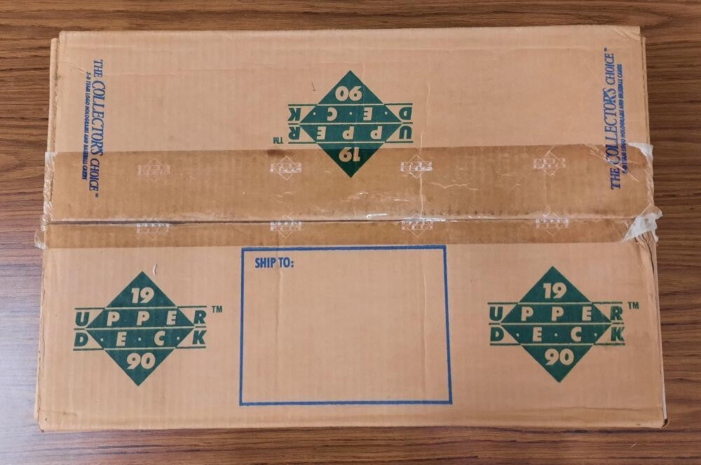 SOLD 12162 1990 Upper Deck Baseball Sealed Case 20 x 36ct Boxes