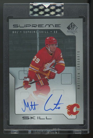 2023-24 Upper Deck Clear Cut Matthew Coronato Supreme Skill Auto #SSK-MC