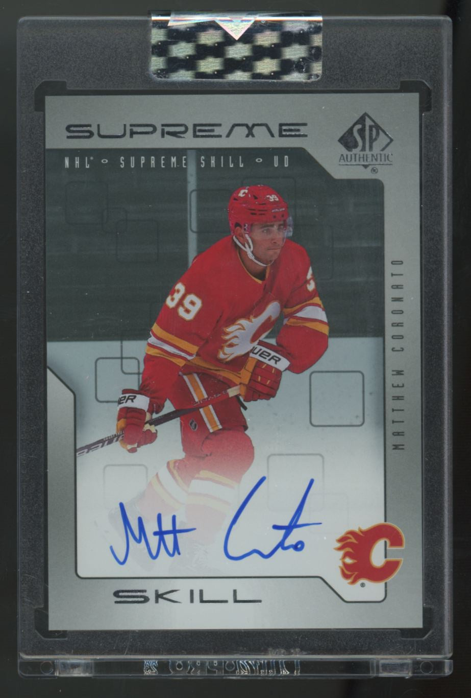 2023-24 Upper Deck Clear Cut Matthew Coronato Supreme Skill Auto #SSK-MC