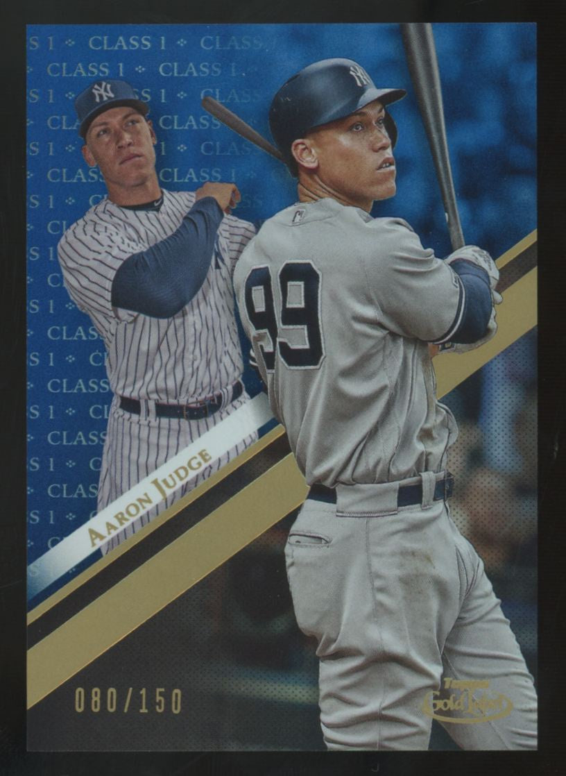 2019 Topps Gold Label Aaron Judge Blue Class 1 /150 #44