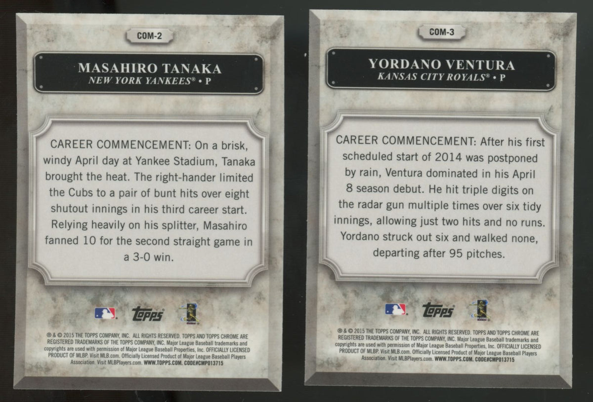 2015 Topps Chrome Commencements Complete Set (20/20)