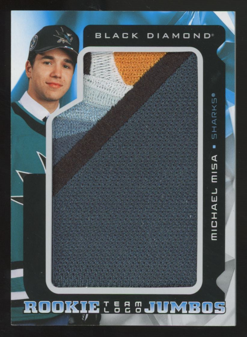 2025-26 UD Black Diamond Michael Misa RC Team Logo Jumbo Manufactured Patch