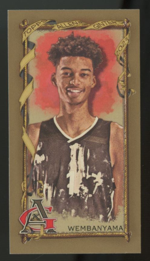 2023 Topps Allen & Ginter Victor Wembanyama RC Gold Border Mini #271