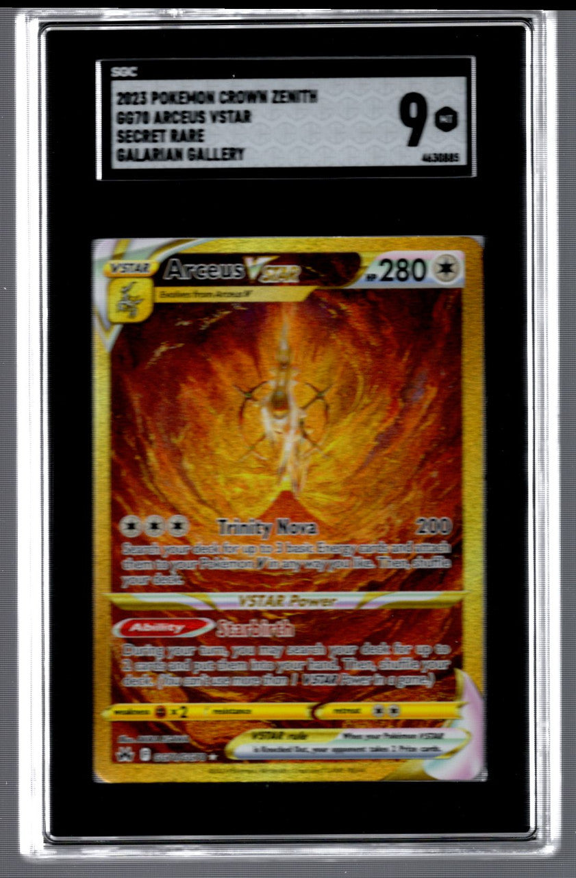 2023 Pokemon Arceus VSTAR Crown Zenith Secret #GG70 SGC 9