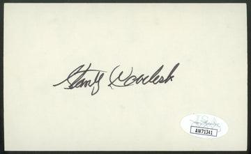 Stan Coveleski Signed Autographed Index Card JSA AW71341