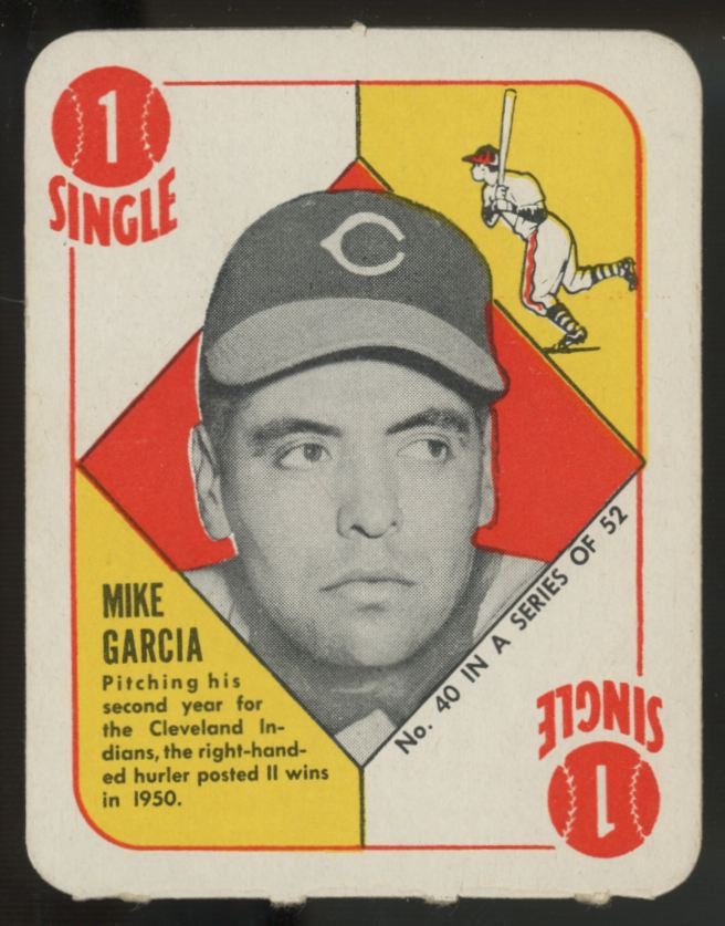 1951 Topps Red Back Mike Garcia #40 EX/MT