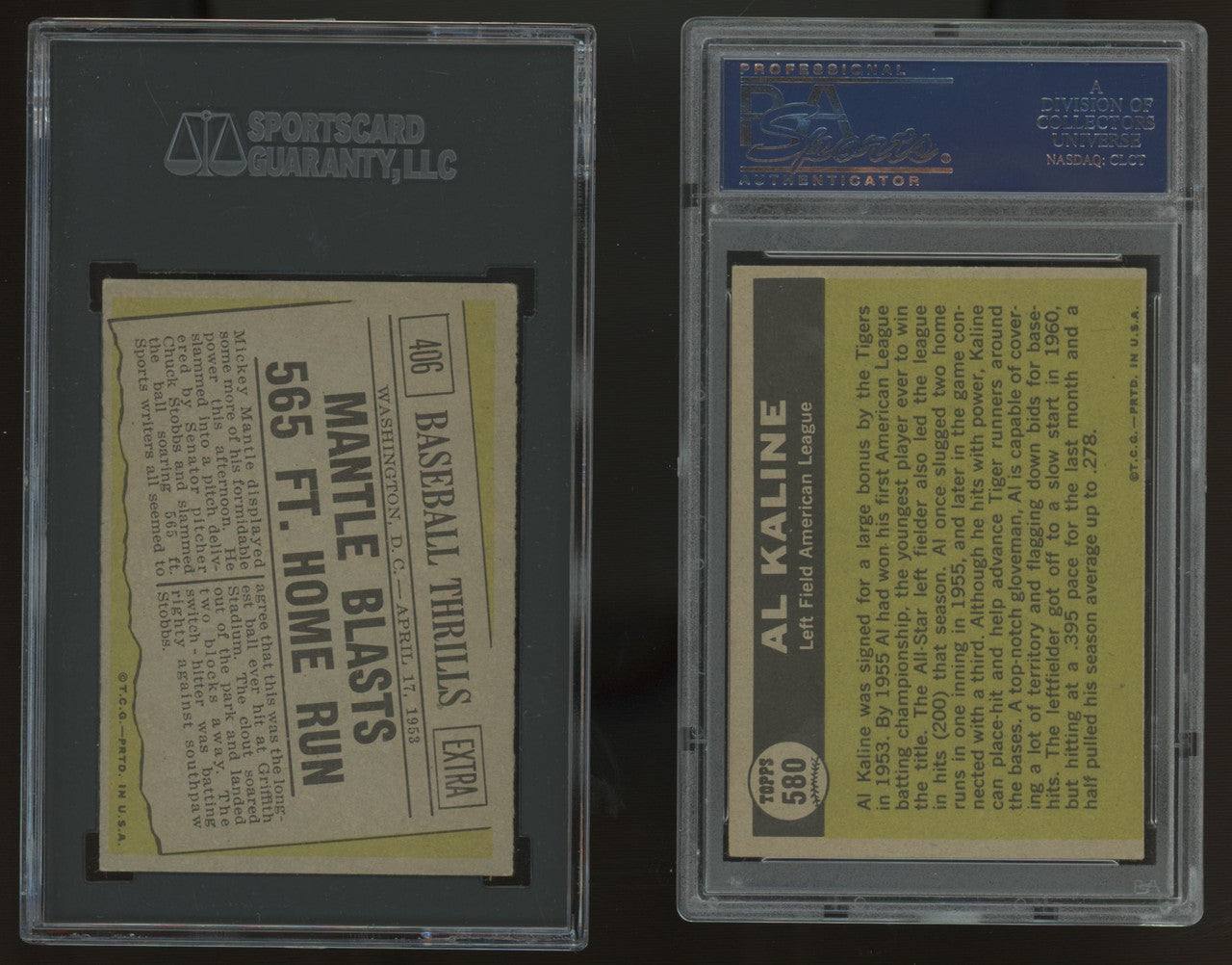 1961 Topps Baseball Near Complete Set 549/587 w/ Graded Overall VG-VG/EX