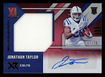 2020 Panini Xr Jonathan Taylor RC Patch Auto RPA /75 #RXL-JT